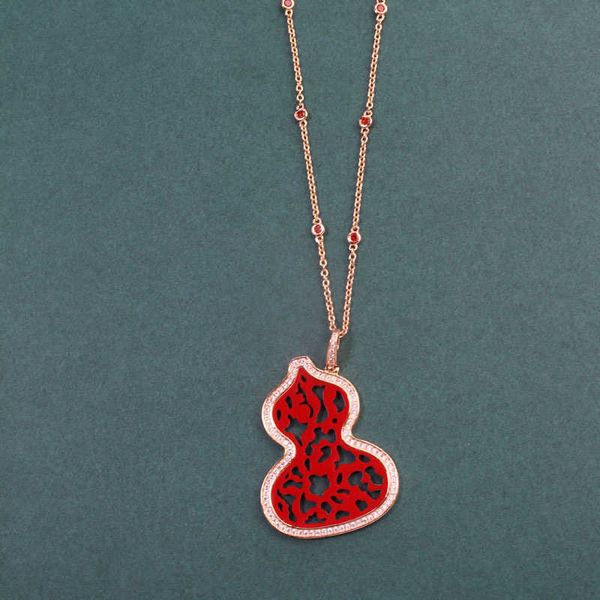 new 2022 brand pure 925 sterling silver jewelry women rose gold red gourd wulu diamond pendant necklace fine luxury quality
new 2022 brand pure 925 sterling silver jewelry women rose gold red gourd wulu diamond pendant necklace fine luxury quality