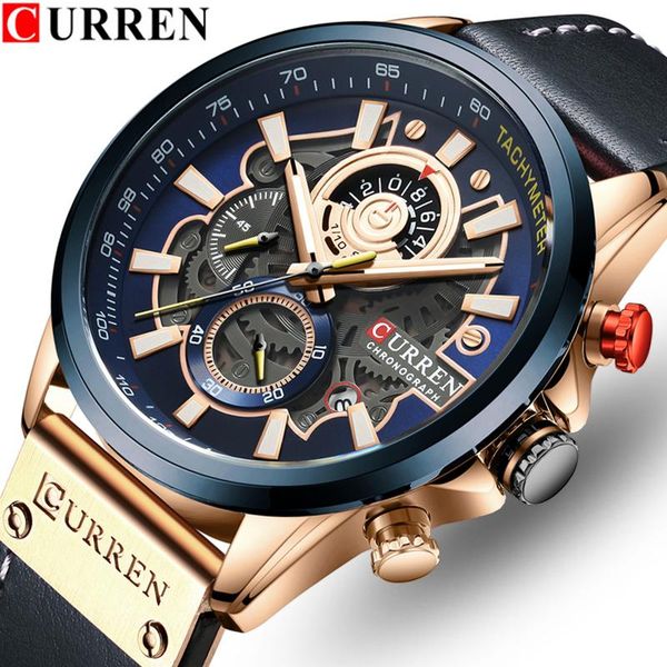wristwatches curren fashion casual mens watches sport chronograph watch men waterproof quartz leathe clock relogio masculin, Slivery;brown
wristwatches curren fashion casual mens watches sport chronograph watch men waterproof quartz leathe clock relogio masculin, Slivery;brown