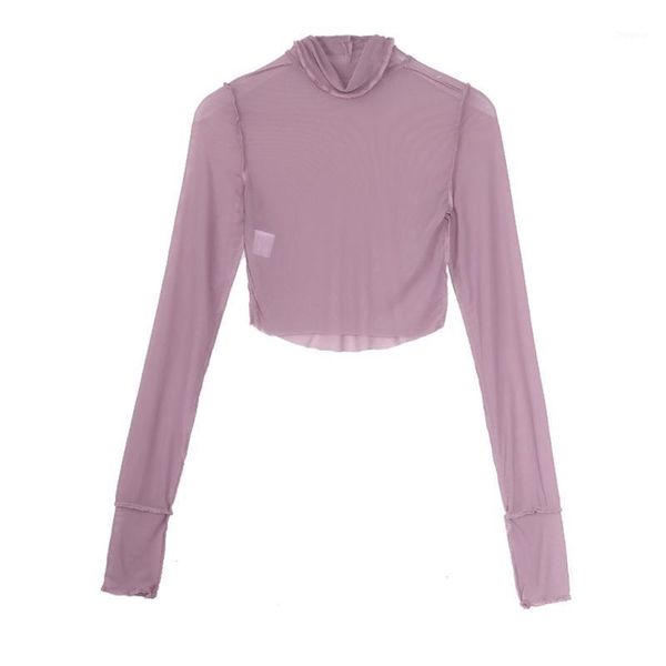 women's t-shirt women autumn long sleeve turtleneck see-through mesh neon bodycon crop harajuku ruffles patchwork contrast colo, White
women's t-shirt women autumn long sleeve turtleneck see-through mesh neon bodycon crop harajuku ruffles patchwork contrast colo, White