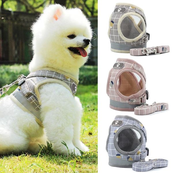 dog collars & leashes polyester mesh harness for small medium summer pet adjustable reflective vest walking lead leash puppy
dog collars & leashes polyester mesh harness for small medium summer pet adjustable reflective vest walking lead leash puppy