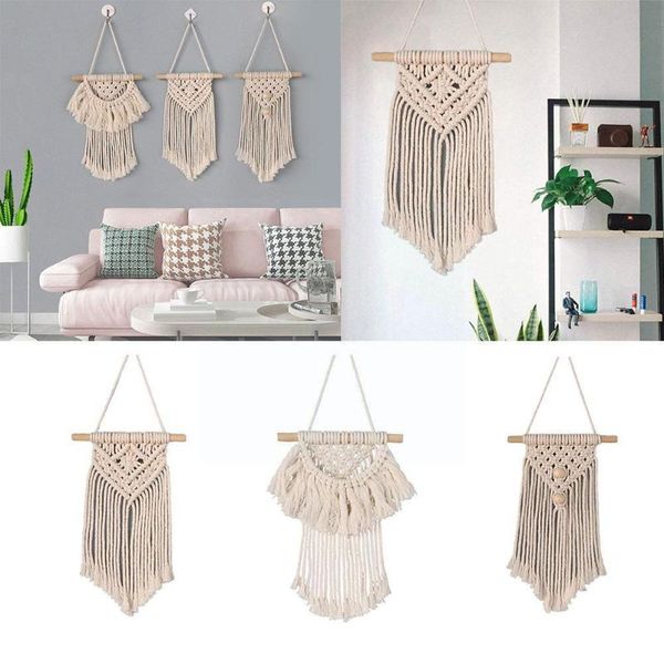 decorative objects & figurines bohemian hand-woven wall hanging, cotton rope nordic decoration style hanging tassel k5v4
decorative objects & figurines bohemian hand-woven wall hanging, cotton rope nordic decoration style hanging tassel k5v4