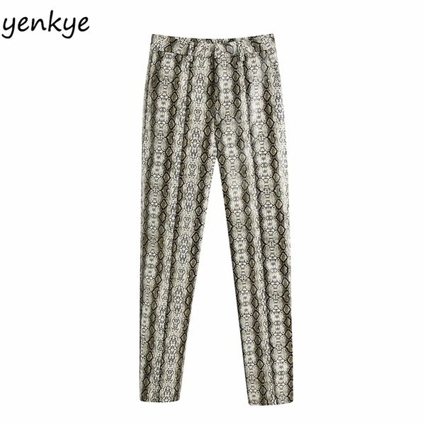 fall women vintage snake print pants female high waist pencil fashion trouser pantalones mujer 210514, Black;white
fall women vintage snake print pants female high waist pencil fashion trouser pantalones mujer 210514, Black;white
