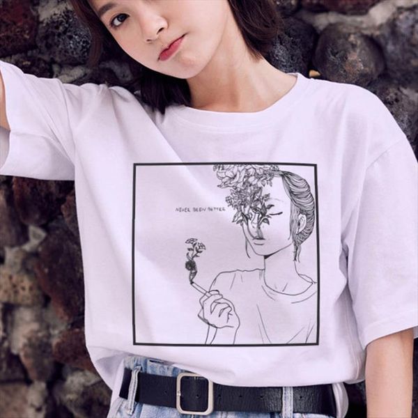 summer that girl said to women me print fashion beautiful harajuku graphic top, White
summer that girl said to women me print fashion beautiful harajuku graphic top, White