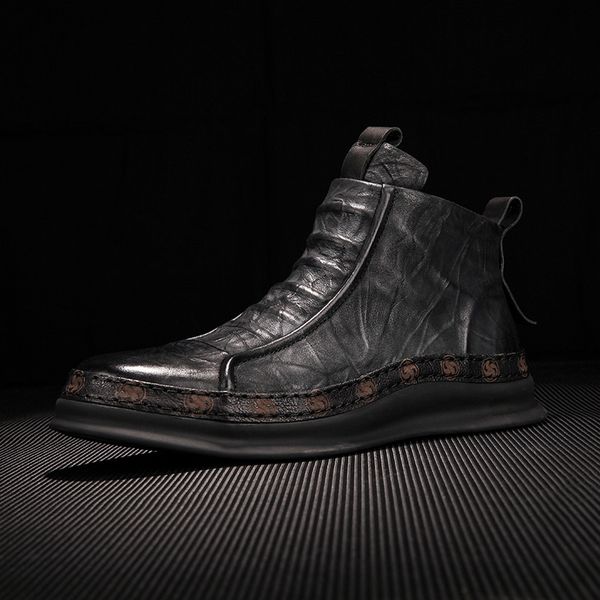 autumn plush british chelsea men's high tid0e boots black martin men's warm leather boots
autumn plush british chelsea men's high tid0e boots black martin men's warm leather boots