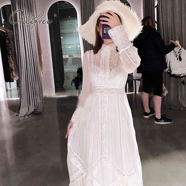 summer luxury women white lace party long sleeve vintage crochet maxi silk dress 210415, Black;gray
summer luxury women white lace party long sleeve vintage crochet maxi silk dress 210415, Black;gray