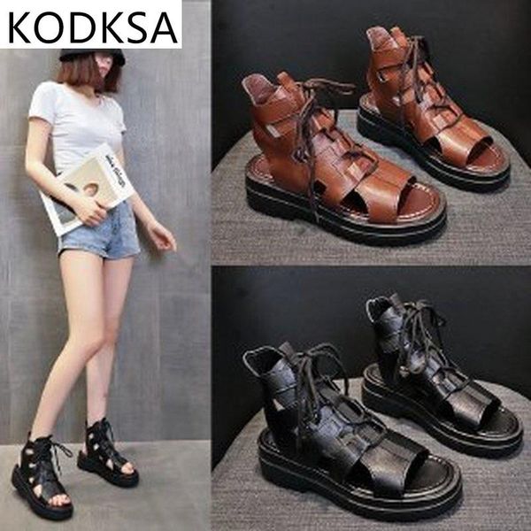summer korean style fish mouth thick-soled lace high-sandals women soft leather hollow roman beach shoes large size boots, Black
summer korean style fish mouth thick-soled lace high-sandals women soft leather hollow roman beach shoes large size boots, Black