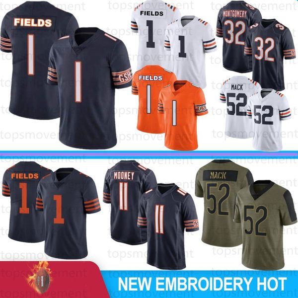 1 justin fields khalil mack football jersey walter payton bear roquan smith chicagos darnell mooney akiem hicks brian urlacher montgomery ed, Black;red
1 justin fields khalil mack football jersey walter payton bear roquan smith chicagos darnell mooney akiem hicks brian urlacher montgomery ed, Black;red