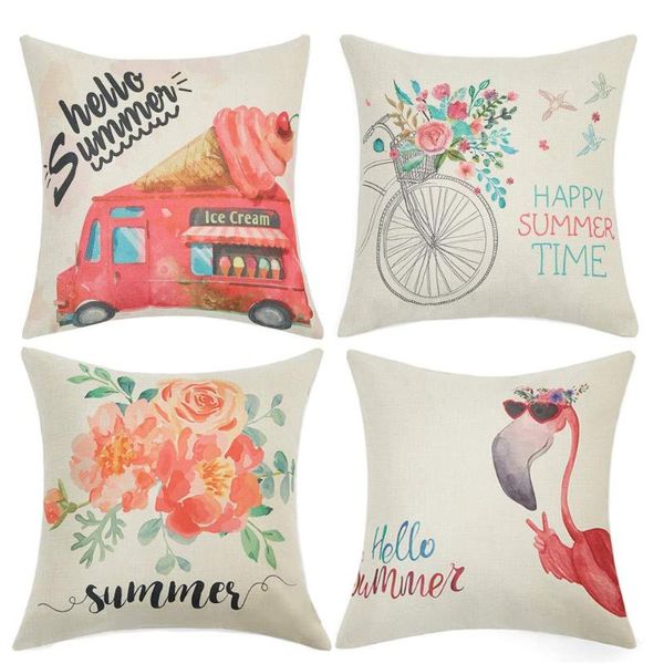 cushion/decorative pillow summer decorative pillowcase hello pink ice cream truck flamingo cotton linen
cushion/decorative pillow summer decorative pillowcase hello pink ice cream truck flamingo cotton linen