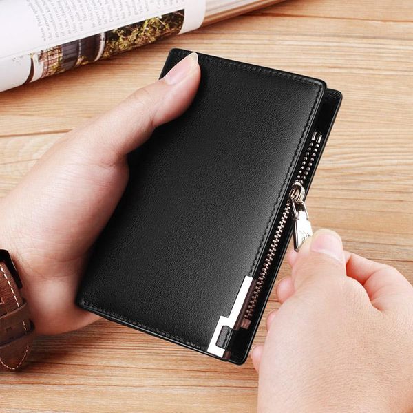 wallets 2021 fashion leather wallet men's clip zipper short coin pocket certificate case, Red;black
wallets 2021 fashion leather wallet men's clip zipper short coin pocket certificate case, Red;black