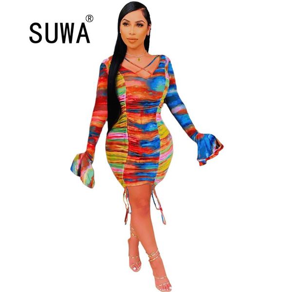 casual dresses colorful printed sheath mini woman side drawstring flare long sleeve party and wedding prom robe streetwear, Black;gray
casual dresses colorful printed sheath mini woman side drawstring flare long sleeve party and wedding prom robe streetwear, Black;gray