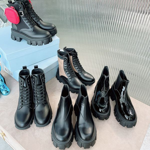 fashion women martin boots patent matte real leather designer platform rois ankle boot winter lady shoes with pouch bag, Black
fashion women martin boots patent matte real leather designer platform rois ankle boot winter lady shoes with pouch bag, Black
