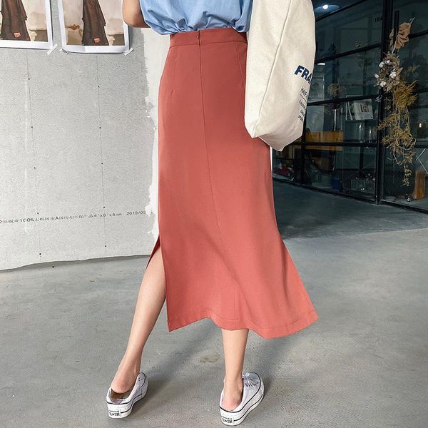 skirts women autumn drape skirt high waist spring female fashion korean side slit solid color a-line midi long streetwear, Black
skirts women autumn drape skirt high waist spring female fashion korean side slit solid color a-line midi long streetwear, Black