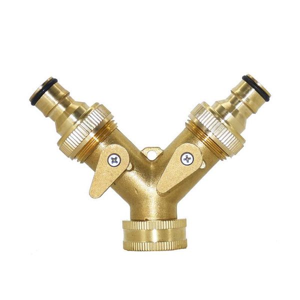 watering equipments brass garden tap irrigation 2 way valve hose pipe splitter quick connector adapter female thread g3/4 1pcs
watering equipments brass garden tap irrigation 2 way valve hose pipe splitter quick connector adapter female thread g3/4 1pcs