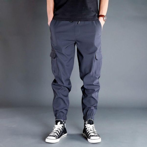 men's pants 2021 fashion spring autumn men motorcycle solid loose casual cargo male safari style army military trousers w194, Black
men's pants 2021 fashion spring autumn men motorcycle solid loose casual cargo male safari style army military trousers w194, Black