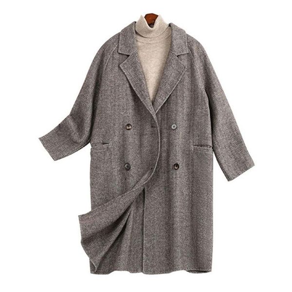 women's wool & blends 2021 double-sided woolen cloth coat women cashmere jacket outerwear plus size 5xl double breasted casual female k, Black
women's wool & blends 2021 double-sided woolen cloth coat women cashmere jacket outerwear plus size 5xl double breasted casual female k, Black