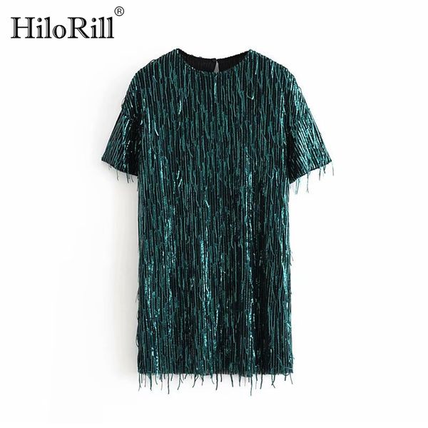 women sequins short sleeve mini dress summer patchwork o neck party dresses black green color sundresses ropa mujer 210508, Black;gray
women sequins short sleeve mini dress summer patchwork o neck party dresses black green color sundresses ropa mujer 210508, Black;gray