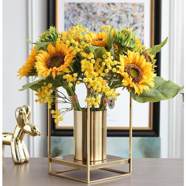 decorative flowers & wreaths 35cm silk artificial sunflower bouquet wedding bride holds flower decoration home birthday party garden decor
decorative flowers & wreaths 35cm silk artificial sunflower bouquet wedding bride holds flower decoration home birthday party garden decor