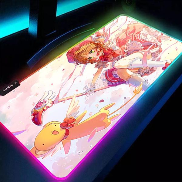 mouse pads & wrist rests luxury cardcaptor rgb large gaming pad 900x400/350x600mm led lighting mousepad gamer computer desk mat
mouse pads & wrist rests luxury cardcaptor rgb large gaming pad 900x400/350x600mm led lighting mousepad gamer computer desk mat
