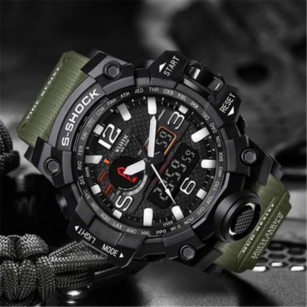 wristwatches orologio uomo sports mens watches r led digital chronograph watch for men waterproof clock, Slivery;brown
wristwatches orologio uomo sports mens watches r led digital chronograph watch for men waterproof clock, Slivery;brown