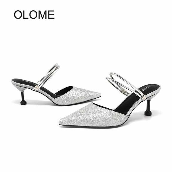 slippers 2021 spring shoes women fashion brand elegant ladies slides with glitter female heels footware party's chaussures, Black
slippers 2021 spring shoes women fashion brand elegant ladies slides with glitter female heels footware party's chaussures, Black