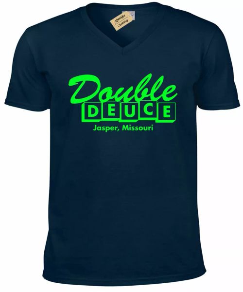 double deuce sonido camiseta inspiración - retro 80's acción pelÃcula cuello en, White;black
double deuce sonido camiseta inspiración - retro 80's acción pelÃcula cuello en, White;black