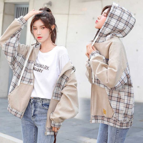 ruffian handsome plaid et couple's hooded patchwork et trend casual and versatile autumn et trend, Black;brown
ruffian handsome plaid et couple's hooded patchwork et trend casual and versatile autumn et trend, Black;brown