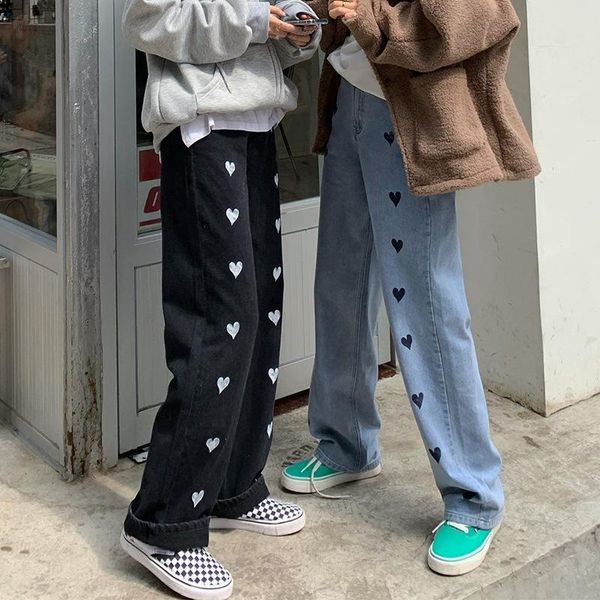 fashion love print high waist jeans women straight wide leg pants autumn winter thicken keep warm denim women's, Blue
fashion love print high waist jeans women straight wide leg pants autumn winter thicken keep warm denim women's, Blue