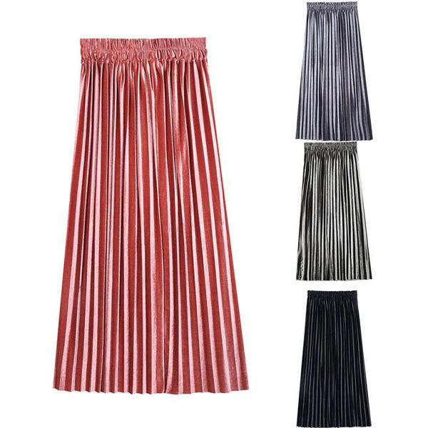skirts 4 colors spring and autumn fashion woman high waist pleated solid color medium length elastic skirt promotions lady, Black
skirts 4 colors spring and autumn fashion woman high waist pleated solid color medium length elastic skirt promotions lady, Black