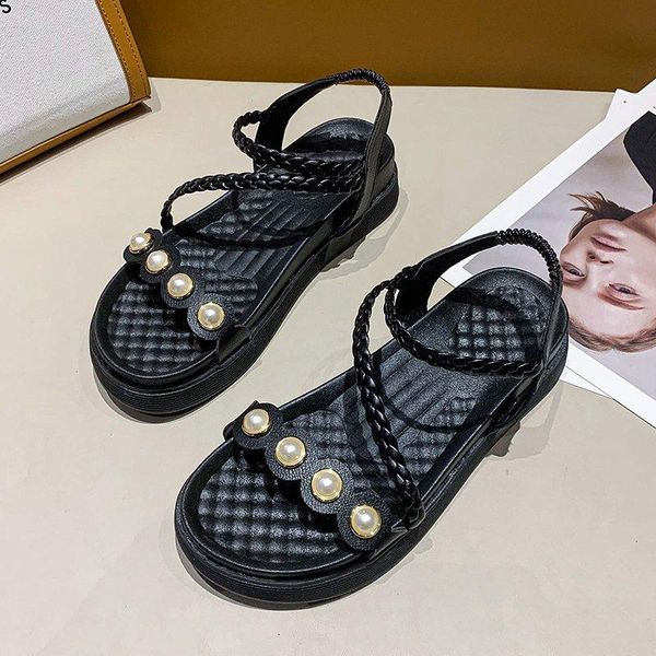 sandals fairy style beaded with skirts, women 2021 summer women's shoes, korean version of all-match flat-soled beach shoes, Black
sandals fairy style beaded with skirts, women 2021 summer women's shoes, korean version of all-match flat-soled beach shoes, Black