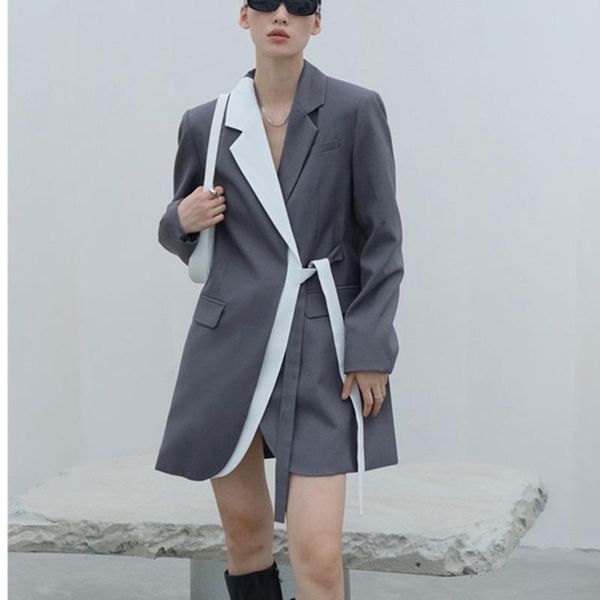 women's suits & blazers liscn blazer clothing 2021 autumn color blocking design suit coat extremely simple style women xy250, White;black
women's suits & blazers liscn blazer clothing 2021 autumn color blocking design suit coat extremely simple style women xy250, White;black