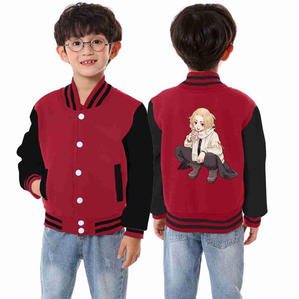 men's jackets tokyo revengers kids baseball coat cute mikey print children long-sleeve single-breasted sportswear cardigan pocket top, Black;brown
men's jackets tokyo revengers kids baseball coat cute mikey print children long-sleeve single-breasted sportswear cardigan pocket top, Black;brown