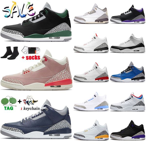 og 3s men basketball shoes jumpman 3 pine green rust pink racer blue midnight navy pure white court purple mens women trainers outdoor sport
og 3s men basketball shoes jumpman 3 pine green rust pink racer blue midnight navy pure white court purple mens women trainers outdoor sport