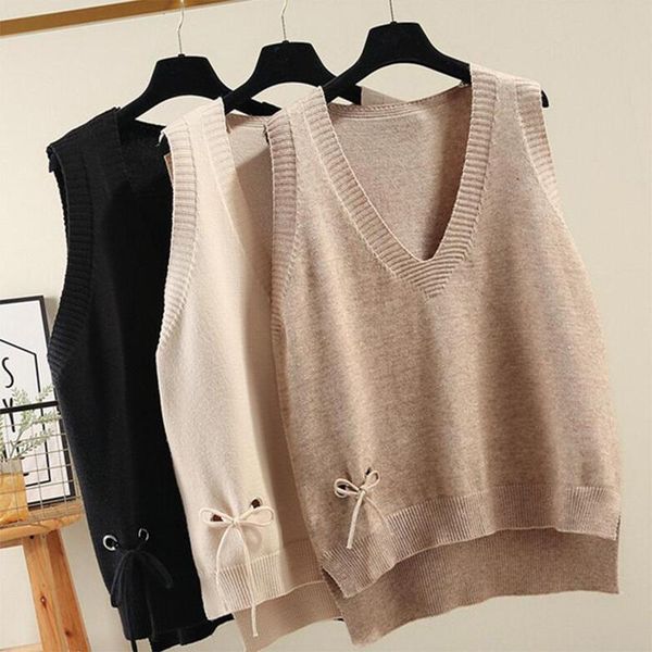 women's vests women sleeveless vest 2021 solid adjustable v-neck loose large size knitted retro regular autumn pp-306, Black;white
women's vests women sleeveless vest 2021 solid adjustable v-neck loose large size knitted retro regular autumn pp-306, Black;white
