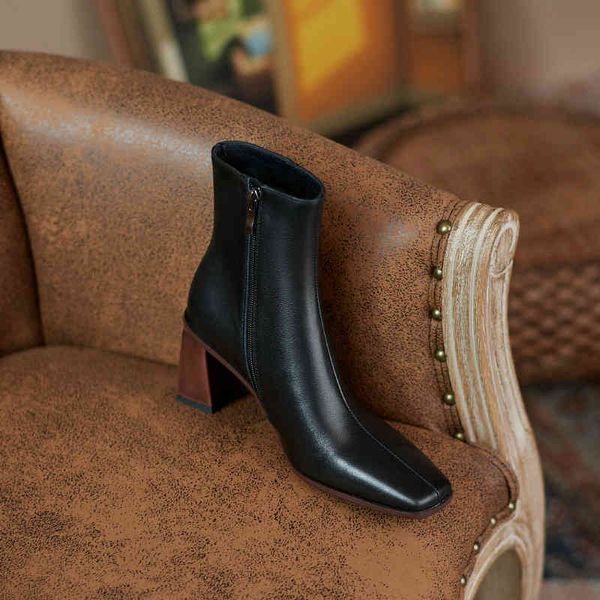 dress shoes qutaa 2022 square toe ankle boots zipper ladies motorcycle autumn winter genuine leather high heel women size 34-43 zhfz, Black
dress shoes qutaa 2022 square toe ankle boots zipper ladies motorcycle autumn winter genuine leather high heel women size 34-43 zhfz, Black