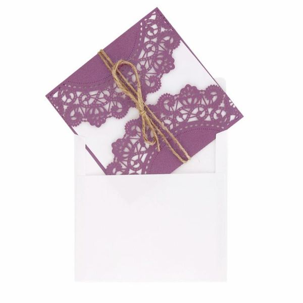 greeting cards 10pcs european style hollow out decorative pattern wedding invitation congratulation with envelope & hessian ropes
greeting cards 10pcs european style hollow out decorative pattern wedding invitation congratulation with envelope & hessian ropes