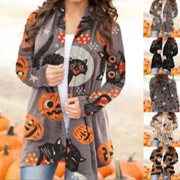 halloween 8 fashion variety printing long sleeve cardigan jacket for women, loose, comfortable and soft, Black;brown
halloween 8 fashion variety printing long sleeve cardigan jacket for women, loose, comfortable and soft, Black;brown