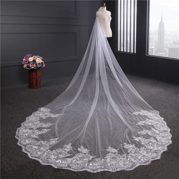 bridal veils 2021 elegant buling sequin lace appliques 3m long white ivory 1.8m width veil for wedding with comb, Black
bridal veils 2021 elegant buling sequin lace appliques 3m long white ivory 1.8m width veil for wedding with comb, Black