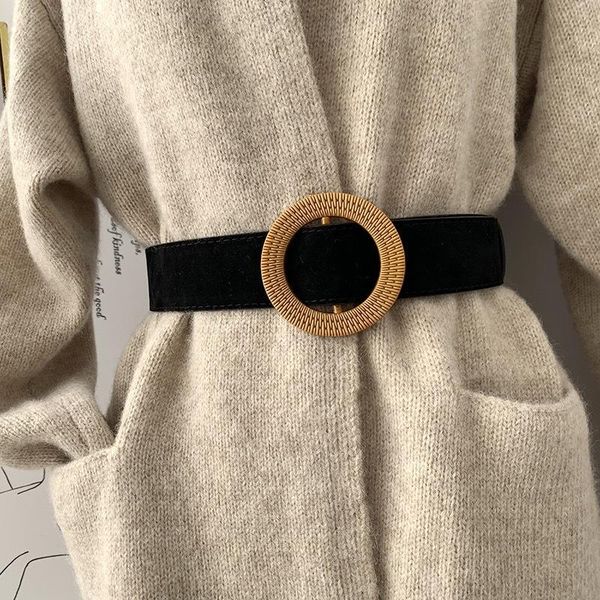 belts ladies wide belt fashion all-match suede round buckle female coat dress sweater black girdle decorative waist, Black;brown
belts ladies wide belt fashion all-match suede round buckle female coat dress sweater black girdle decorative waist, Black;brown