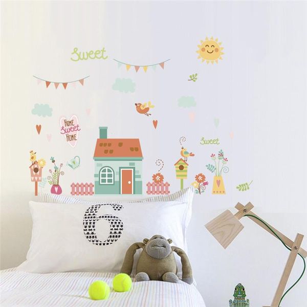 wall stickers cartoon house with bird aninals sticker for kindergarten kids room bedroom home decor mural art diy pvc decals
wall stickers cartoon house with bird aninals sticker for kindergarten kids room bedroom home decor mural art diy pvc decals