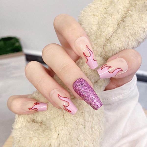 false nails fire flower petite for professional gradient halo line press on acrylic with glue accessories z1345, Red;gold
false nails fire flower petite for professional gradient halo line press on acrylic with glue accessories z1345, Red;gold