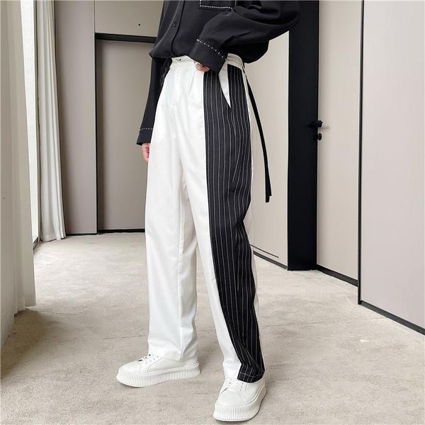 men's suits & blazers summer japanese streetwear hip-hop dark high-level contrast striped trousers male korean fashion loose casual str, White;black
men's suits & blazers summer japanese streetwear hip-hop dark high-level contrast striped trousers male korean fashion loose casual str, White;black
