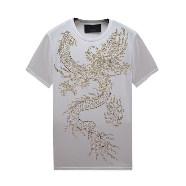 summer casual mens rhinestone shirts short-sleeve white t shirts - mercerized cotton slim fit crew neck tee, variety of designs, White;black
summer casual mens rhinestone shirts short-sleeve white t shirts - mercerized cotton slim fit crew neck tee, variety of designs, White;black