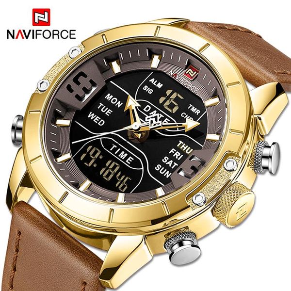 wristwatches naviforce led digital sport watch men military wristwatch mens quartz waterproof gold clock relogio masculino, Slivery;brown
wristwatches naviforce led digital sport watch men military wristwatch mens quartz waterproof gold clock relogio masculino, Slivery;brown