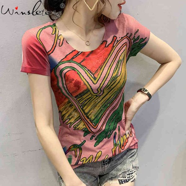 women's t-shirt summer european clothes t-shirt print love gold blocking fashion women short sleeve bottoming shirt tees 2021, White
women's t-shirt summer european clothes t-shirt print love gold blocking fashion women short sleeve bottoming shirt tees 2021, White