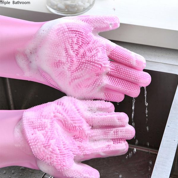 disposable gloves 1 pair dishwashing silicone thicken kitchen dishes cleaning durable chores anti-scalding tool
disposable gloves 1 pair dishwashing silicone thicken kitchen dishes cleaning durable chores anti-scalding tool