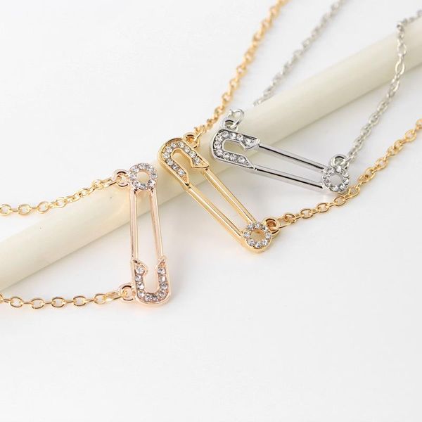 pendant necklaces lucky hollow zircon pin shape chain necklace love woman mother girl gift wedding blessing jewelry, Silver
pendant necklaces lucky hollow zircon pin shape chain necklace love woman mother girl gift wedding blessing jewelry, Silver