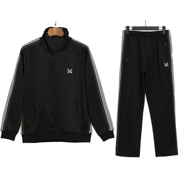 men's pants needles sweatpants men women jogger side webbing striped trousers butterfly embroidery ribbon awge, Black
men's pants needles sweatpants men women jogger side webbing striped trousers butterfly embroidery ribbon awge, Black