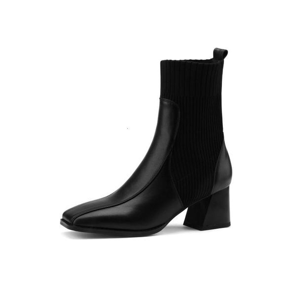 boots krazing pot large size genuine leather patchwork square toe thick high heel slip on office lady daily wear ankle l9f1 3ek6, Black
boots krazing pot large size genuine leather patchwork square toe thick high heel slip on office lady daily wear ankle l9f1 3ek6, Black