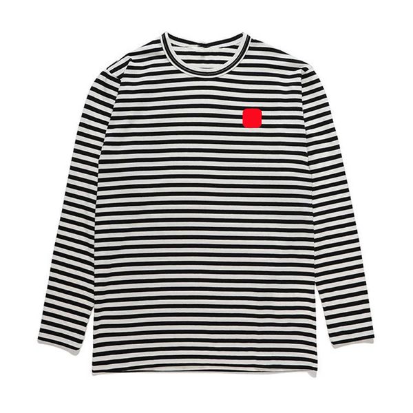 mens t-shirts striped long sleeve cotton play sweatshirt stripe commes red heart des women garcons men streetwear causal base, White;black
mens t-shirts striped long sleeve cotton play sweatshirt stripe commes red heart des women garcons men streetwear causal base, White;black