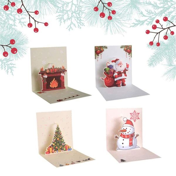 greeting cards 4pcs up santa marry christmas party invitations gifts year card anniversary postcard
greeting cards 4pcs up santa marry christmas party invitations gifts year card anniversary postcard